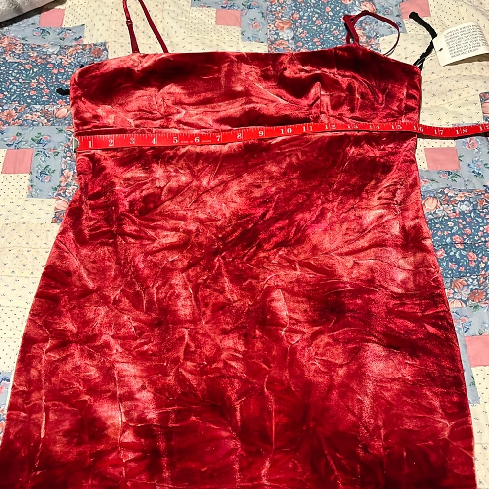 NWOT Vintage velvet tye dye dress